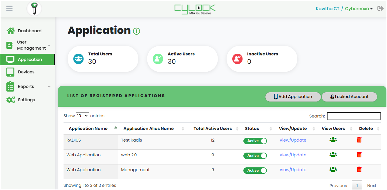 Application- CyLock