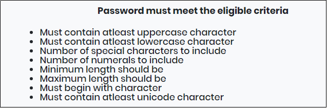 Password eligible meet screen - CyLock